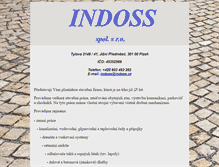 Tablet Screenshot of indoss.cz